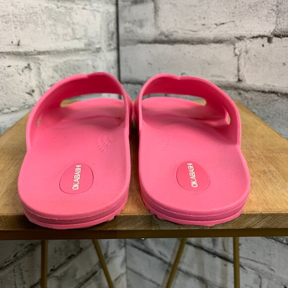 Okabashi Maddox Crossband Slide Sandals Pink Slip On Waterproof Shoes - Picture 5 of 9